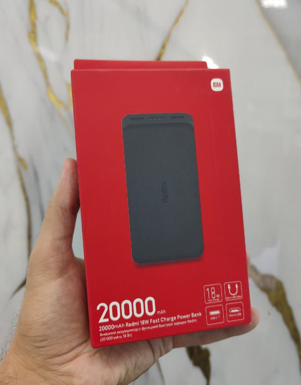پاوربانک 18 وات شیائومی مدل PB200LZM ظرفیت 20000 میلی‌آمپر ساعت مشکی
