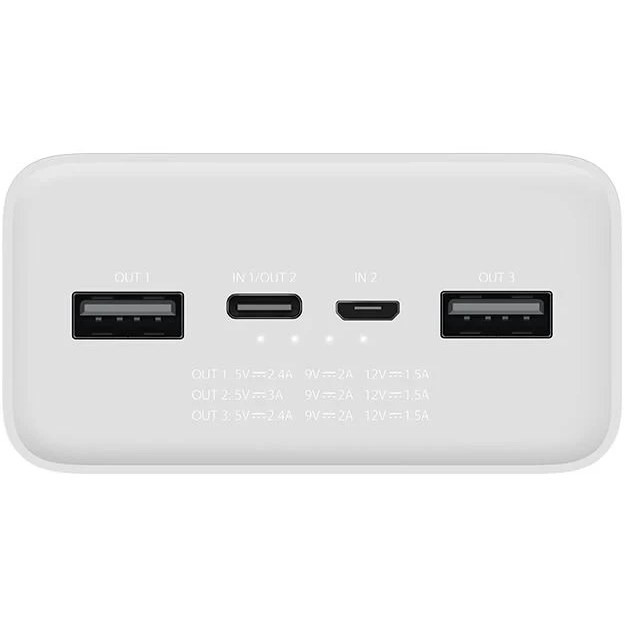پاوربانک شیائومی مدل PB3018ZM ظرفیت 30000 میلیآمپر ساعت مشکی