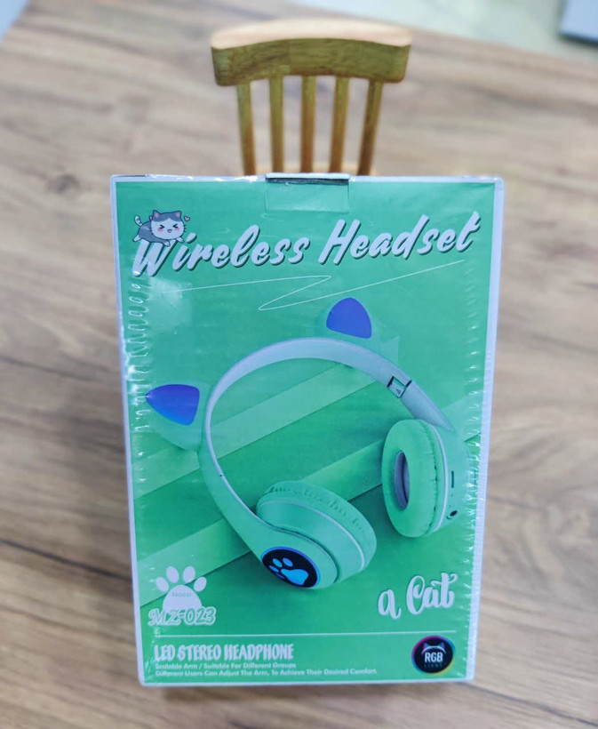 هدفون بلوتوثی بچهگانه گربه ای مدل MZ-023
