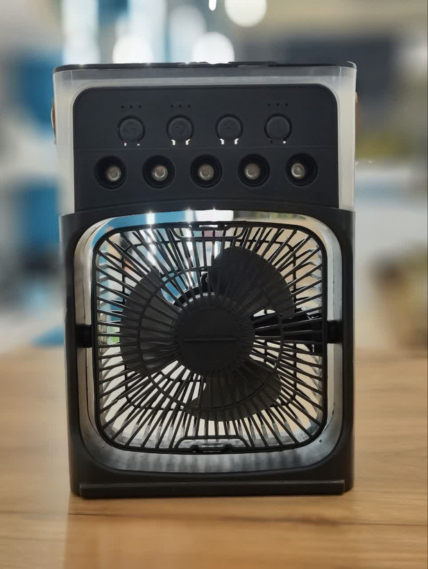 مینی کولر آبی - پنکه مه پاش Air Cooler fan - مشکی