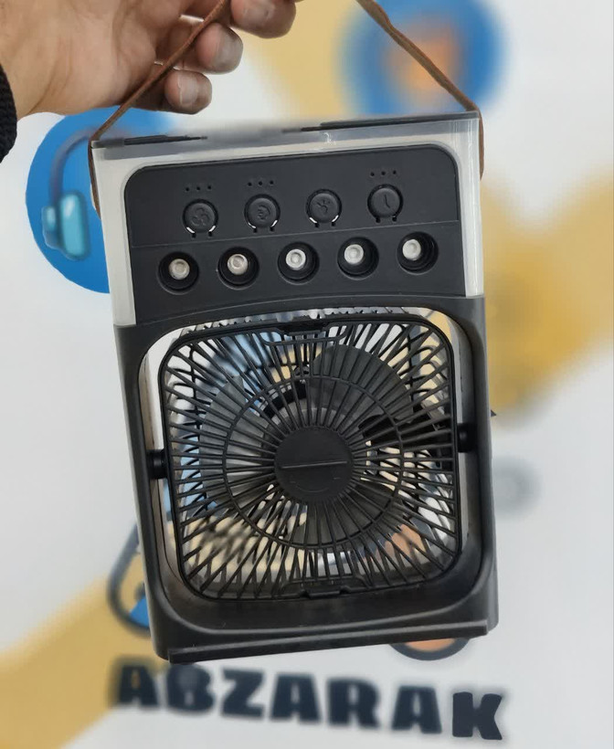 مینی کولر آبی - پنکه مه پاش Air Cooler fan - مشکی