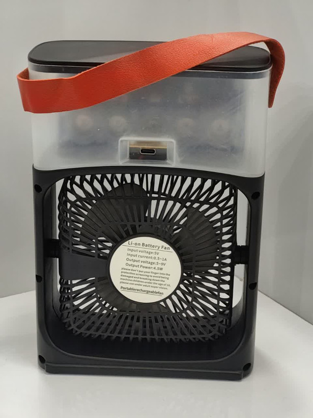 مینی کولر آبی - پنکه مه پاش Air Cooler fan - مشکی