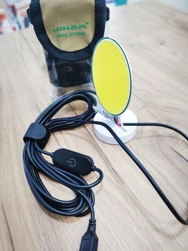 چراغ سیار 5ولت USB با پایه آهنربا دار ۱۰۰ وات جیهام (چراغ کمپینگ مگنتیusb)