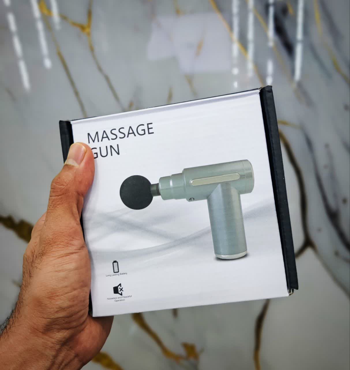 ماساژور شارژی تفنگی ساده + 4 سری مختلف