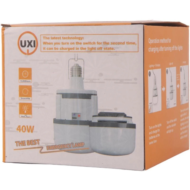 لامپ شارژی 40 وات UXI ZY-BL-699