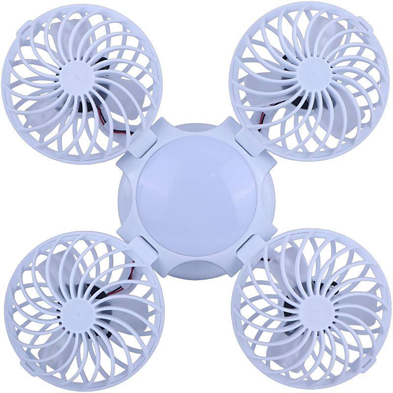چراغ اضطراری و پنکه شارژی تاشو خورشیدی  Solar Powered 2030