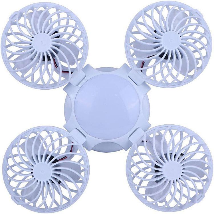 چراغ اضطراری و پنکه شارژی تاشو خورشیدی Solar Powered 2030
