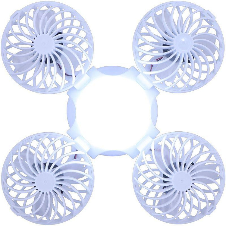 چراغ اضطراری و پنکه شارژی تاشو خورشیدی Solar Powered 2030